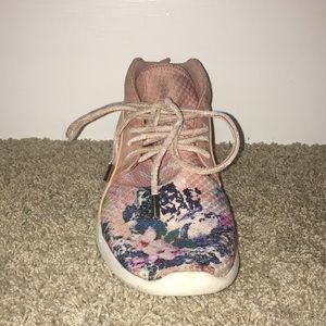 Call it Spring Pink Flowered Shoes